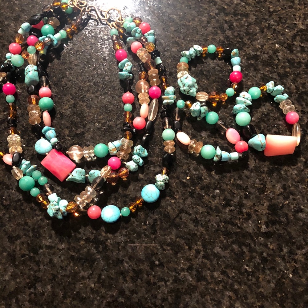 Necklace and bracelets